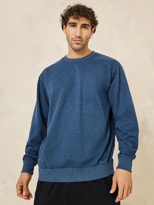 men solid round neck sweatshirt - 20533584 - Standard Image - 0