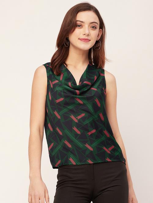 mult colored satin regular top - 20533738 - Standard Image - 0