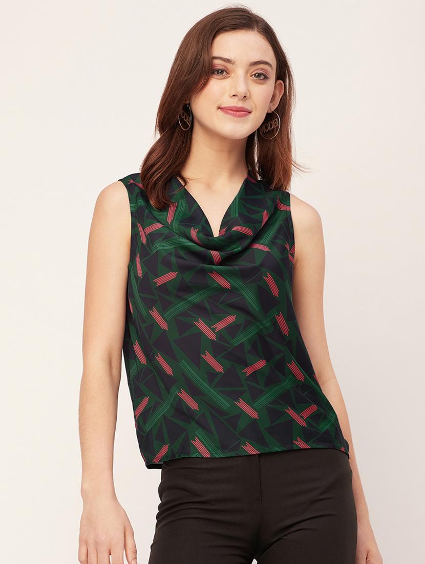 mult colored satin regular top - 20533738 - Zoom Image - 0