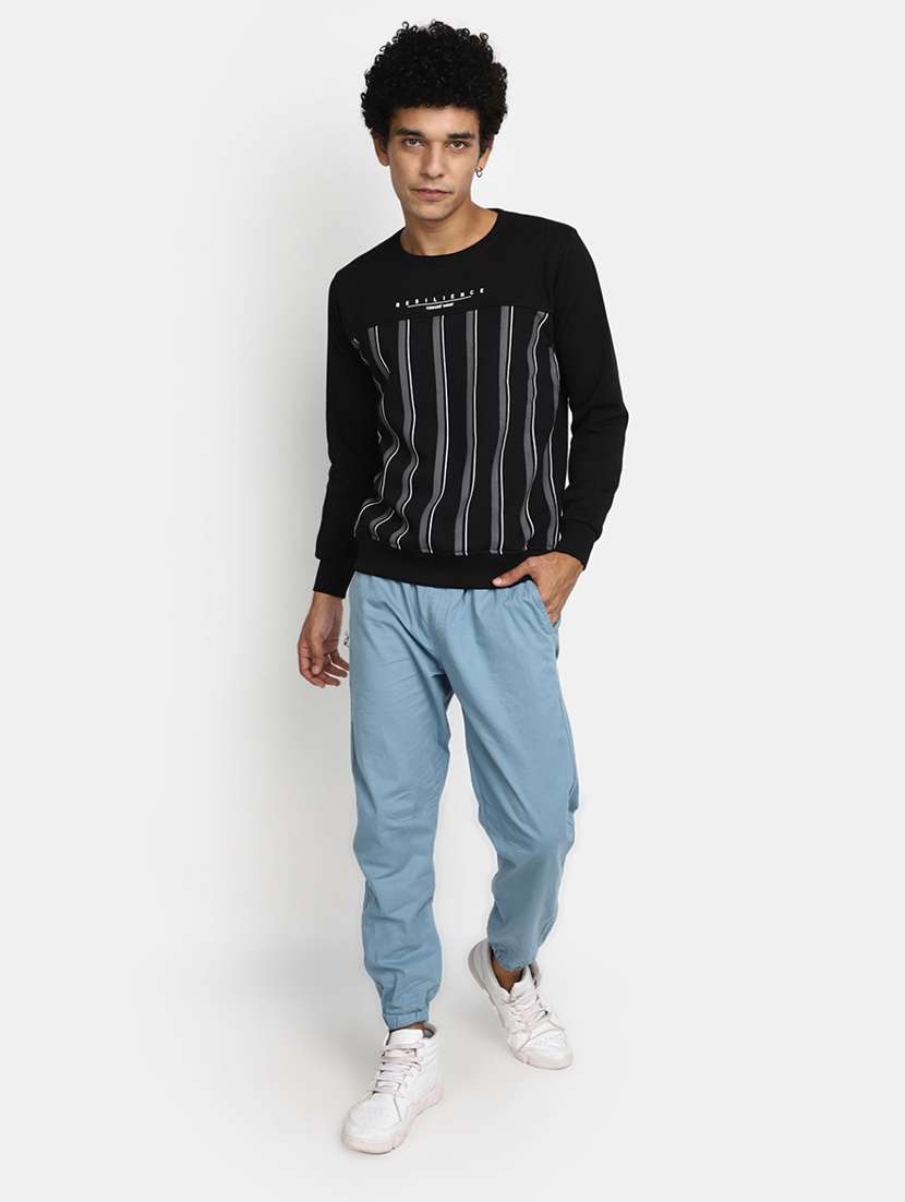 men front print round neck sweatshirt - 20534051 - Standard Image - 4