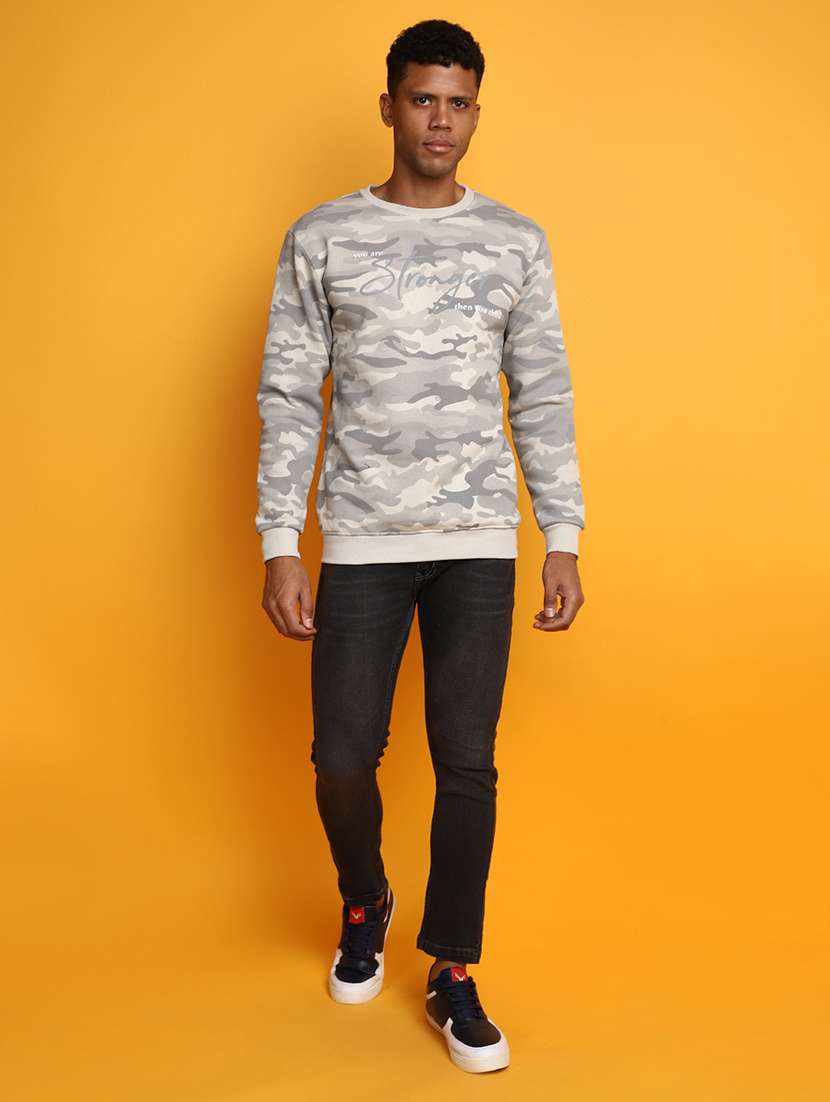 men camouflage long sleeve sweatshirt - 20534104 - Standard Image - 4