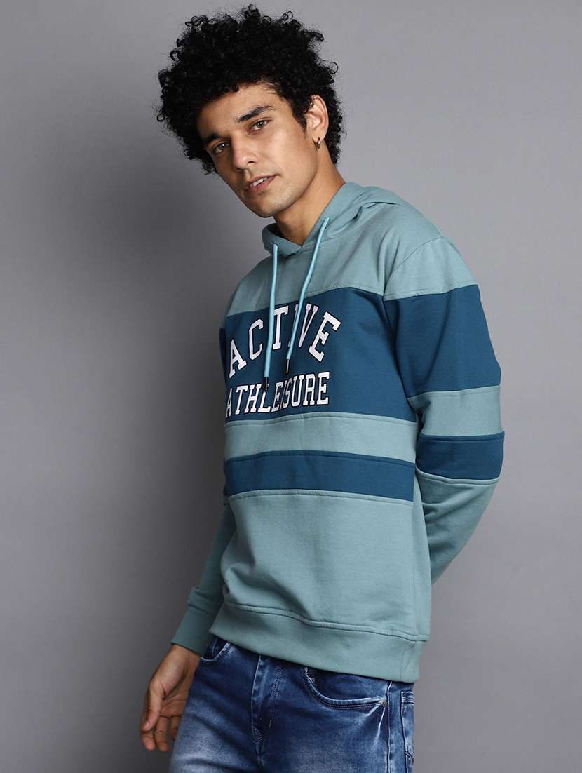 men color block cotton sweatshirt - 20534143 -  Standard Image - 1