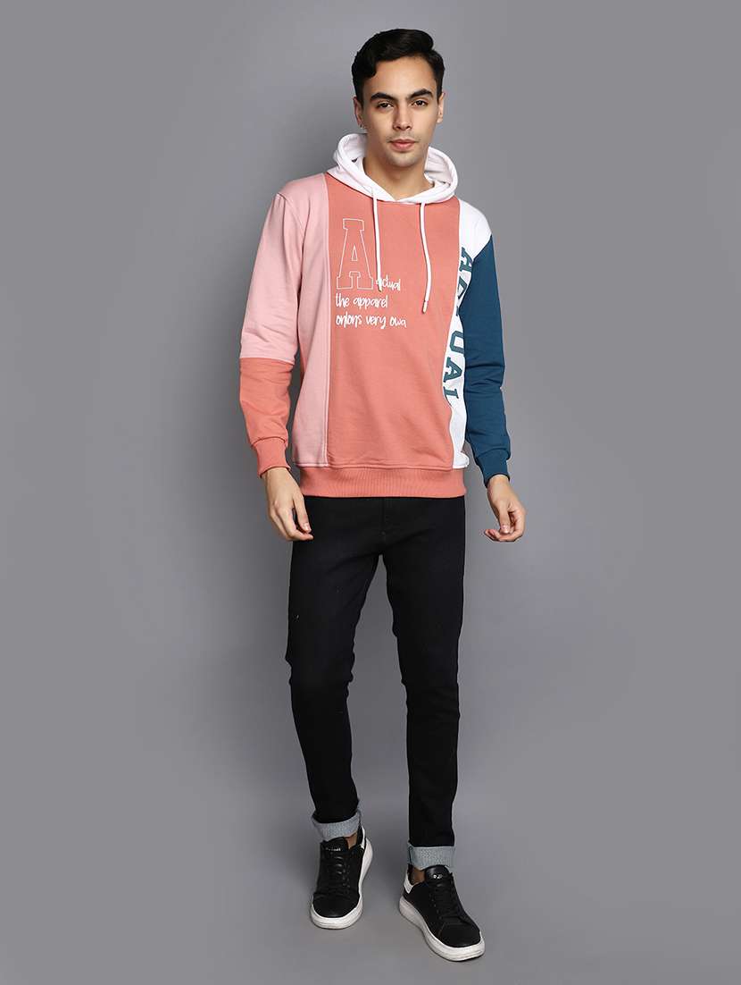 men color block cotton sweatshirt - 20534145 -  Standard Image - 4