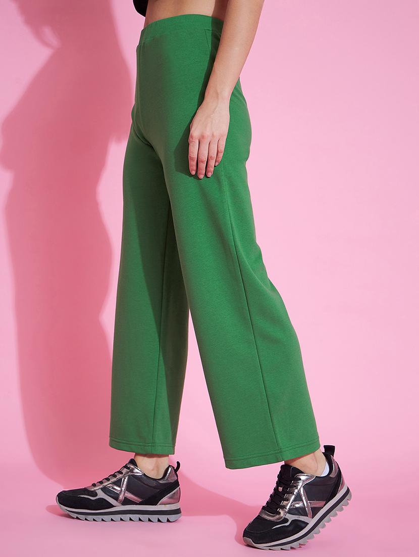 women green cotton track pant - 20534319 - Standard Image - 1