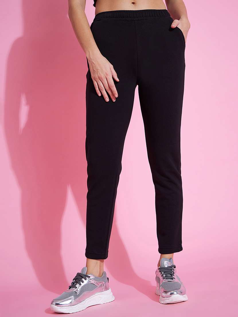 women black cotton track pant