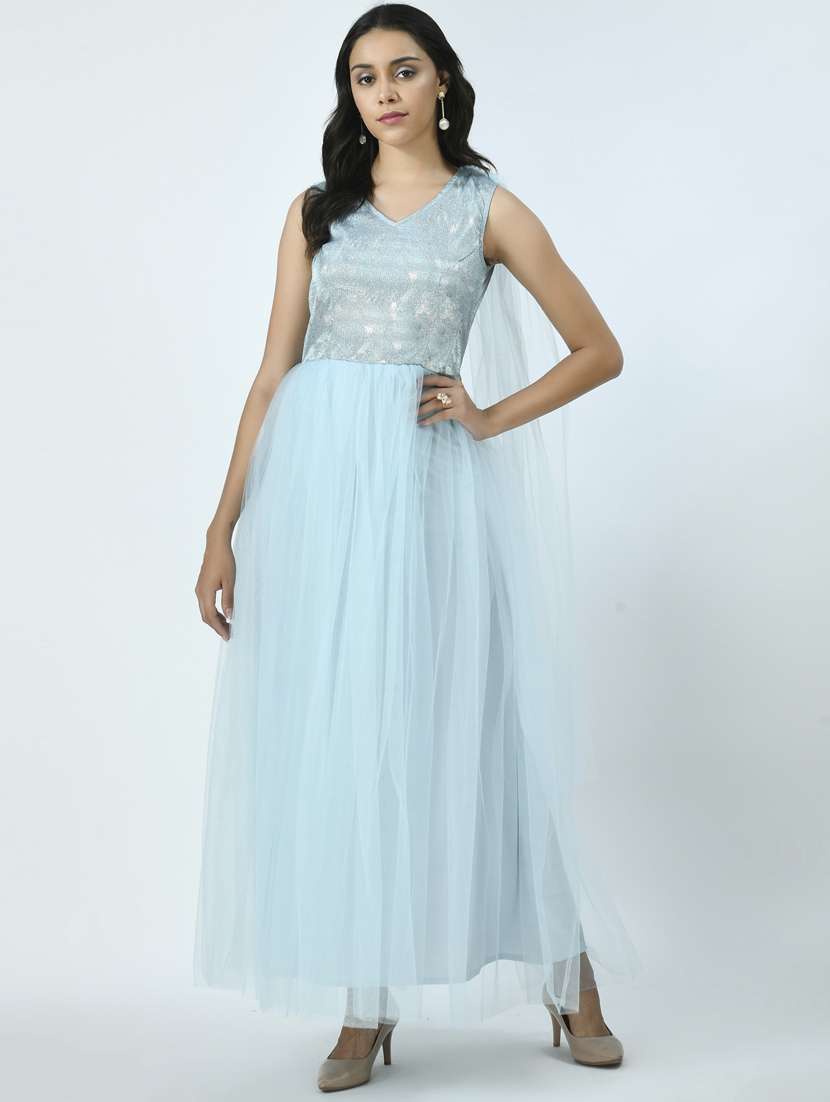 women shimmer gown dress