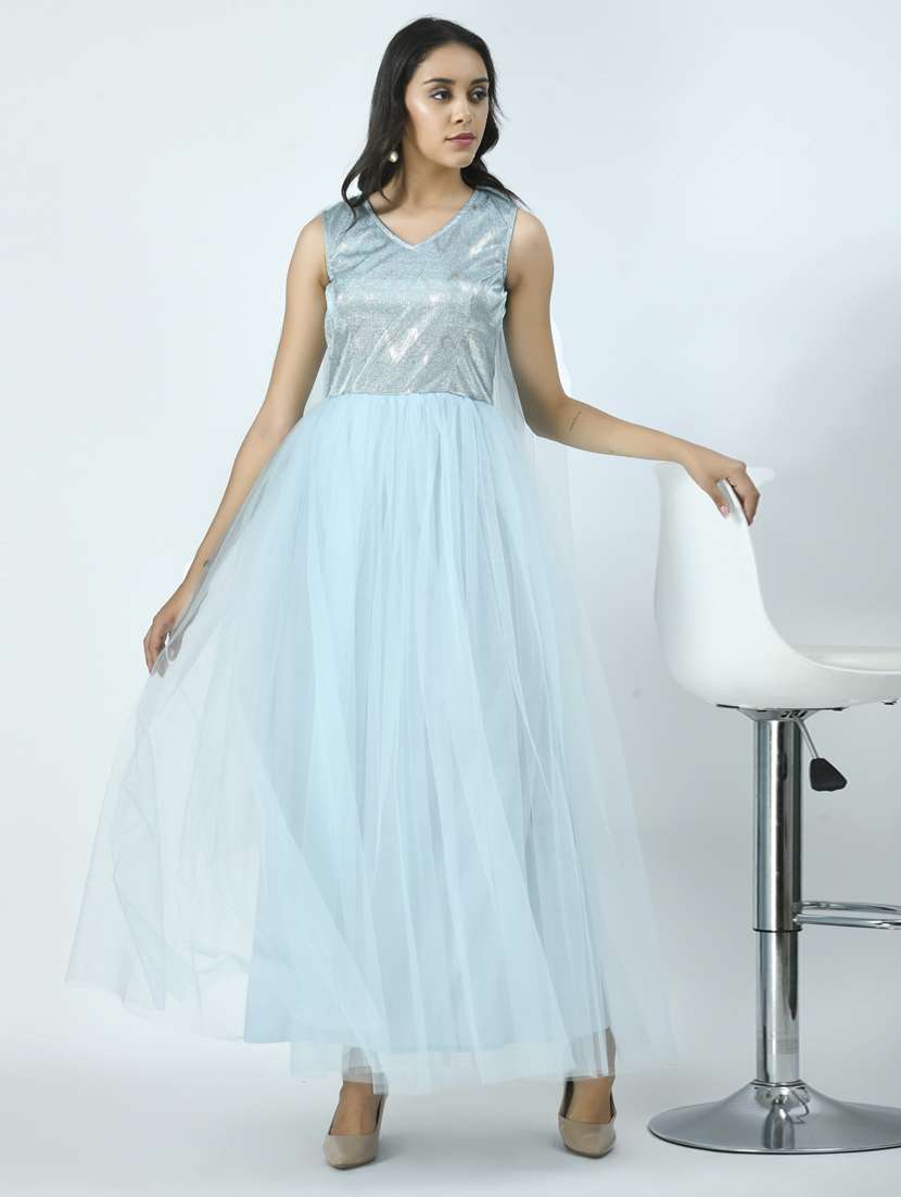 women shimmer gown dress - 20534385 -  Standard Image - 1