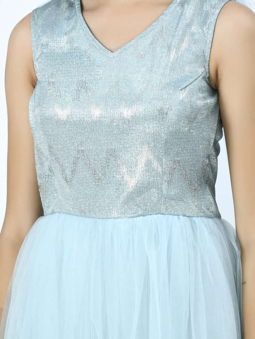 women shimmer gown dress - 20534385 -  Standard Image - 4