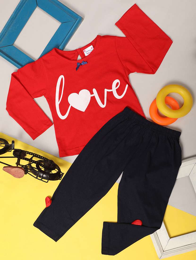 boys printed full length set 