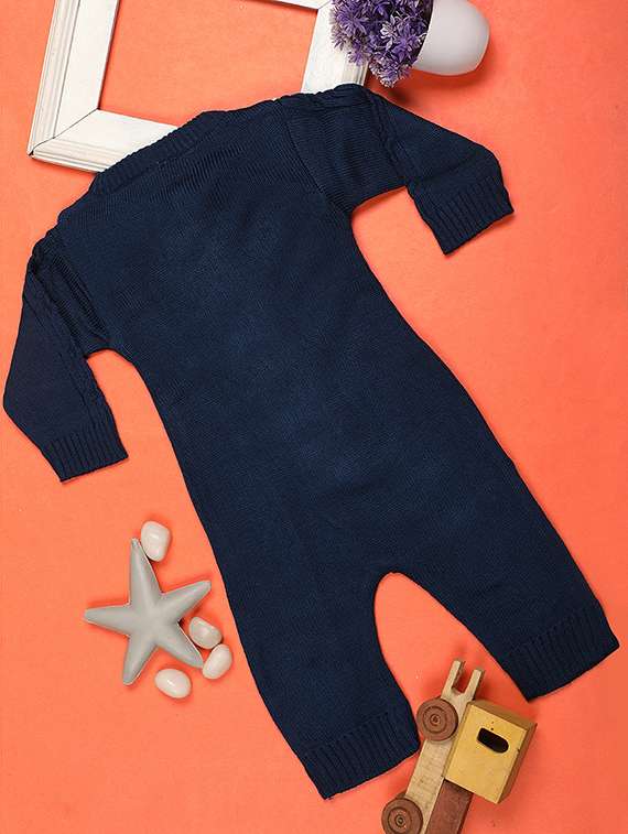 kids solid long sleeve romper - 20534720 - Standard Image - 1