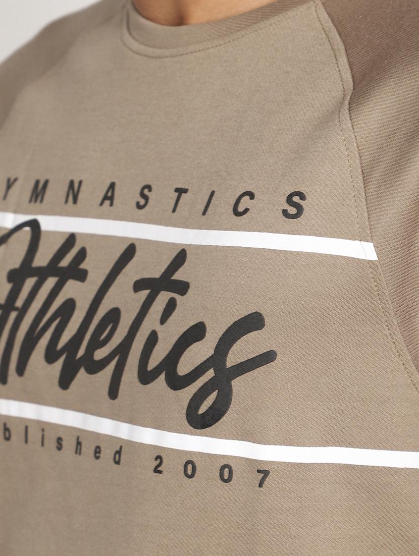 men taupe typographic t-shirt - 20534908 - Standard Image - 4