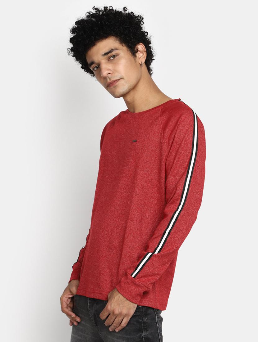 men maroon raglan sleeve t-shirt - 20534917 - Standard Image - 1