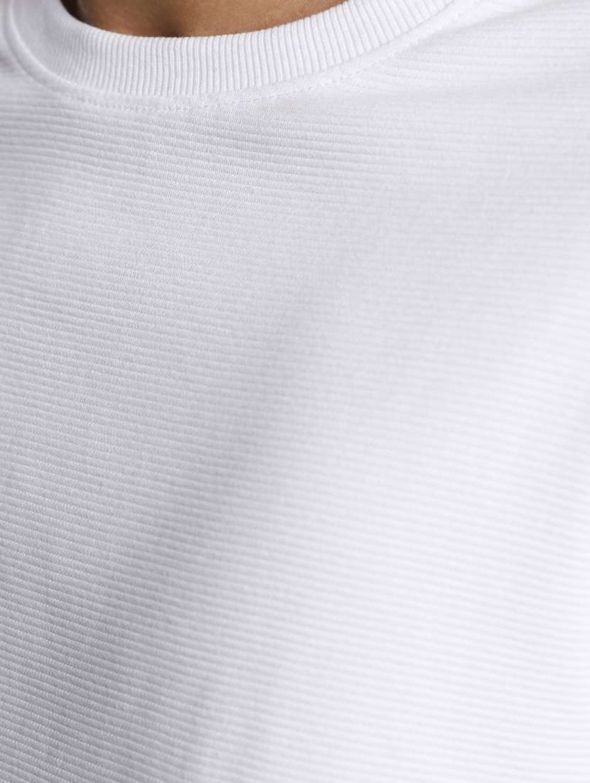 men white cotton solid sweatshirt - 20534953 -  Standard Image - 4