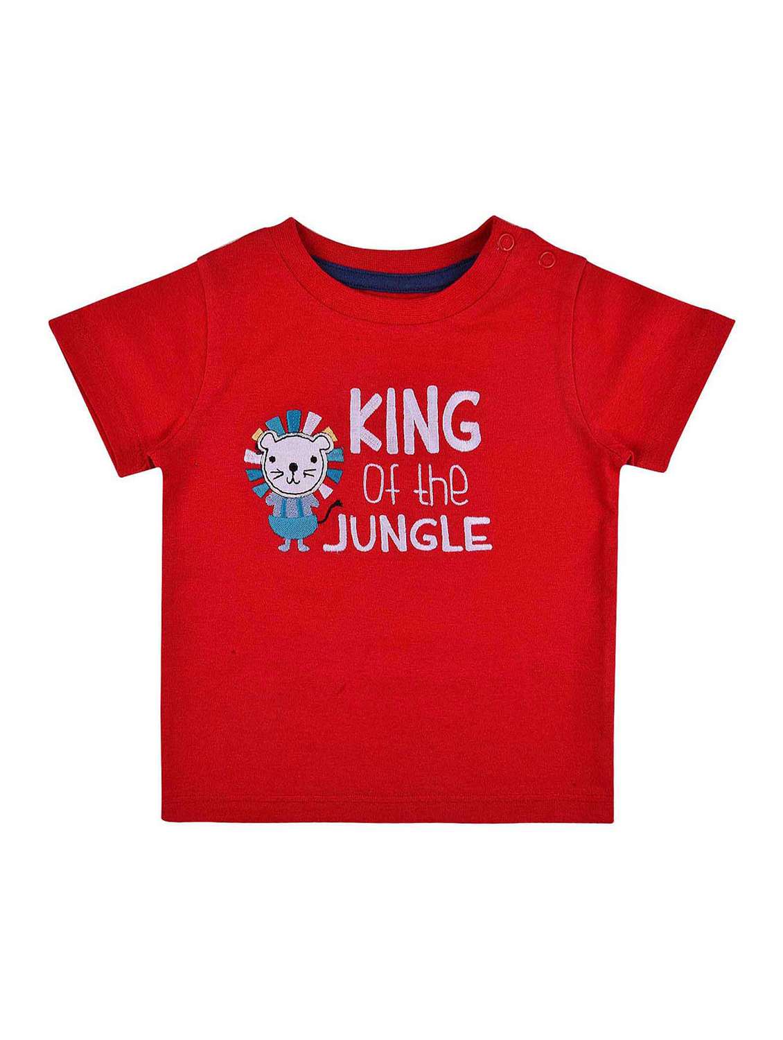 boys red round neck t-shirts