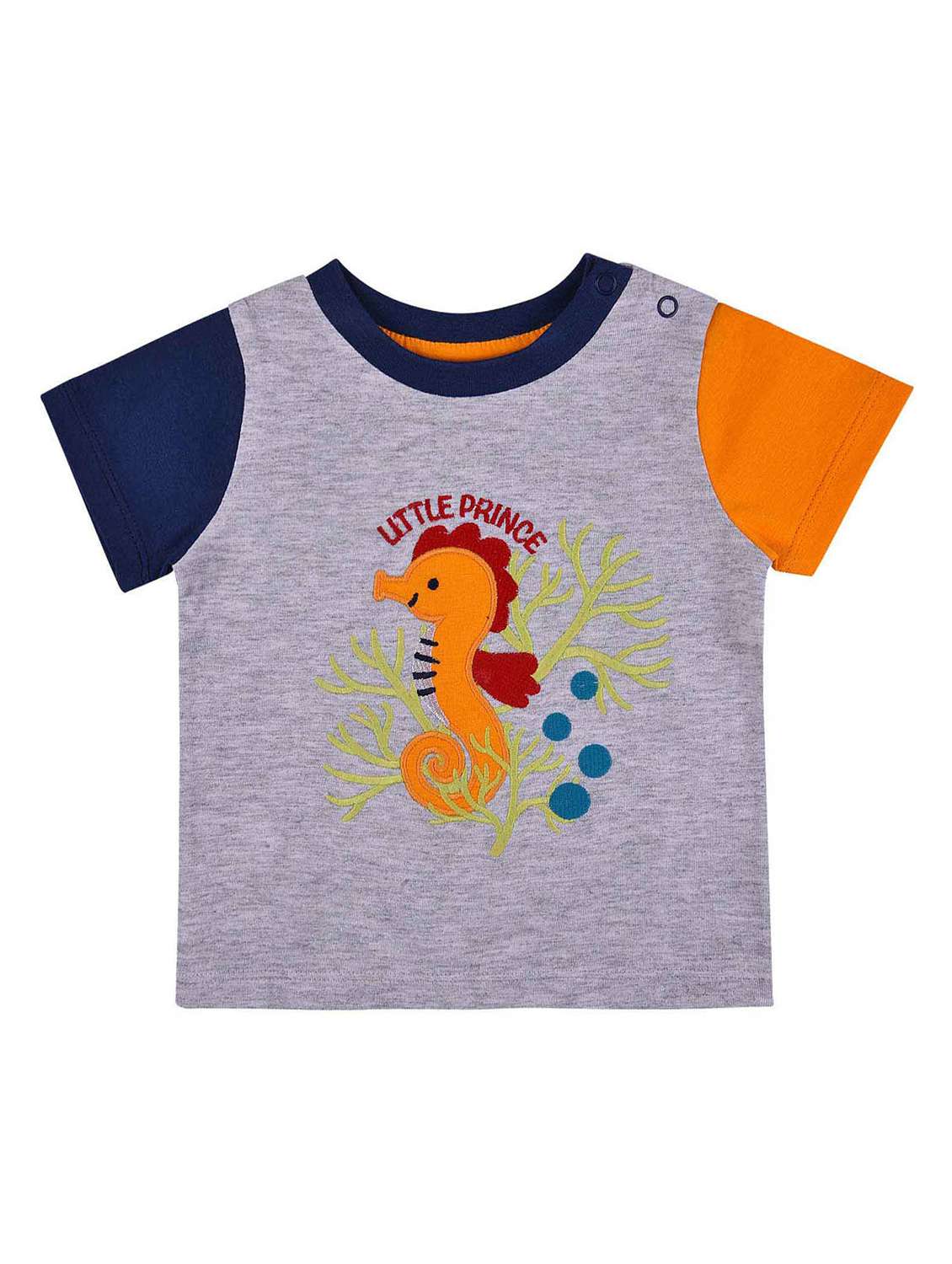 boys grey round neck t-shirts