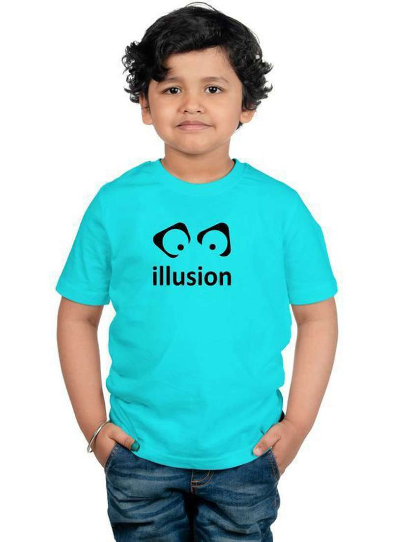 boys round neck graphic printed t-shirt