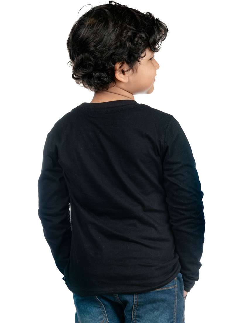 boys round neck typographic printed t-shirt - 20535436 -  Standard Image - 1