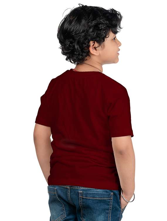 Boys Round Neck Typographic Printed T-shirt - 20535451 -  Standard Image - 1