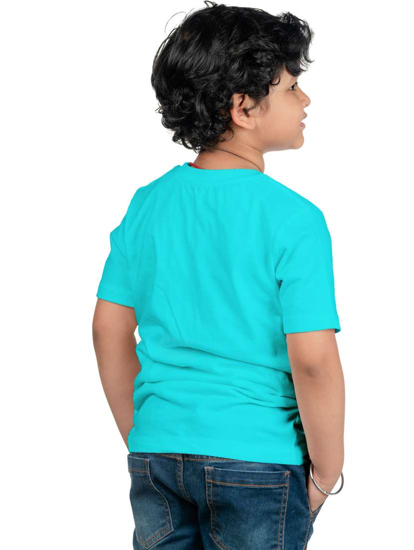 boys round neck typographic printed t-shirt - 20535488 -  Standard Image - 1