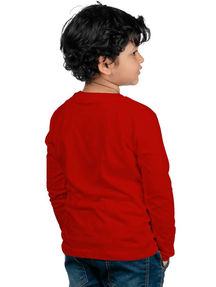 boys round neck chest printed t-shirt - 20535490 -  Standard Image - 1