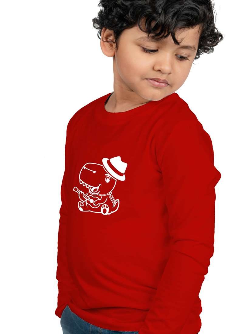 boys round neck graphic printed t-shirt - 20535689 -  Standard Image - 1