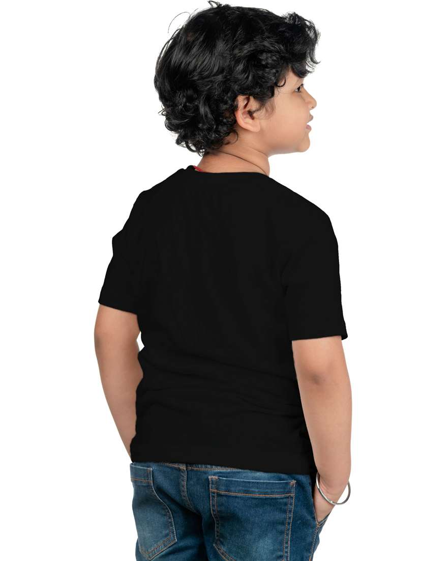 boys round neck typographic printed t-shirt - 20535702 -  Standard Image - 1