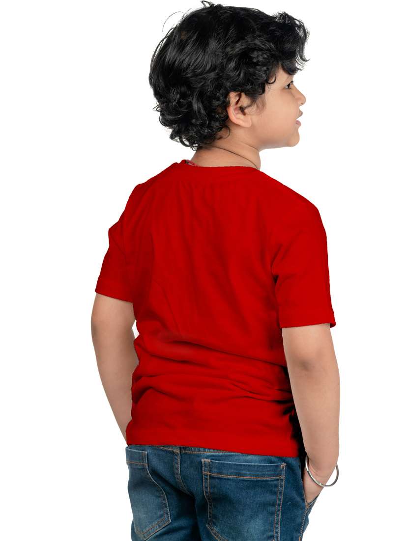 boys round neck typographic printed t-shirt - 20535706 -  Standard Image - 1