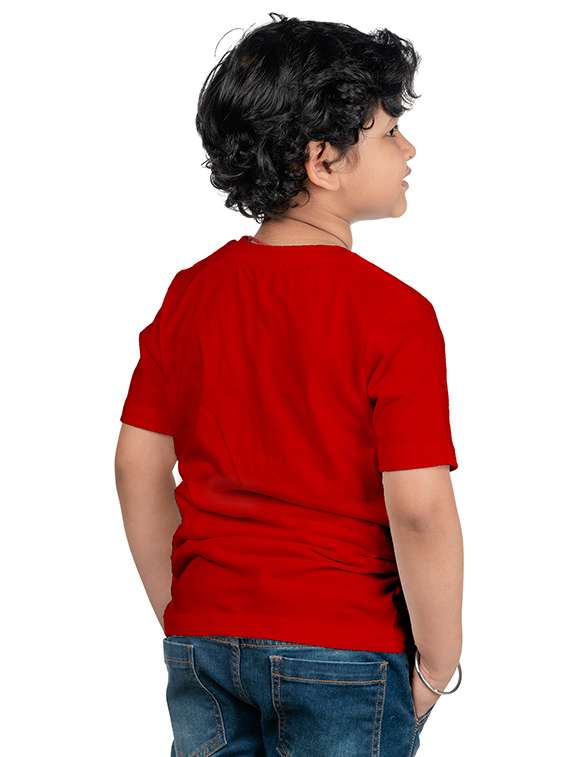 boys round neck typographic printed t-shirt - 20535714 -  Standard Image - 1