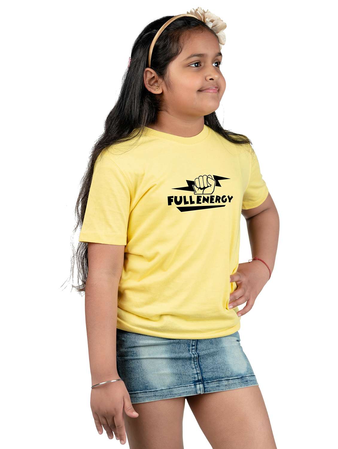 yellow cotton blend tee - 20535794 -  Standard Image - 1