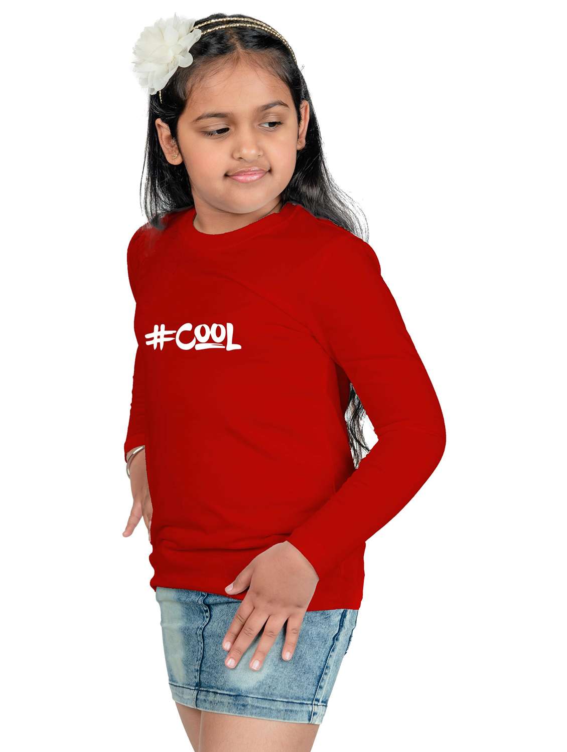 red cotton blend tee - 20535948 -  Standard Image - 4