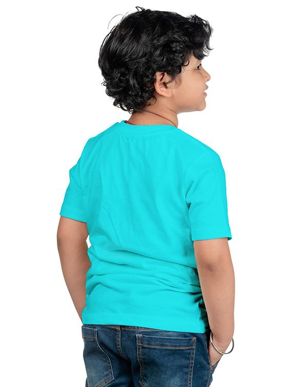boys round neck chest printed t-shirt - 20536003 - Standard Image - 1