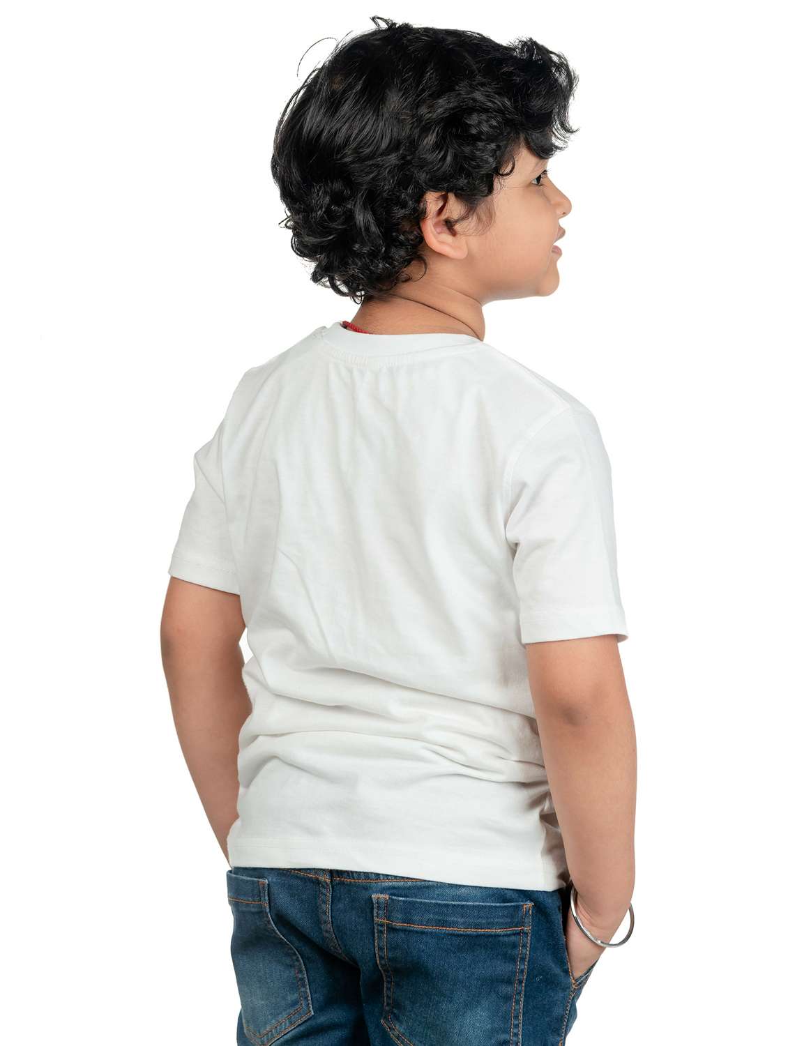 boys round neck chest printed t-shirt - 20536038 -  Standard Image - 1