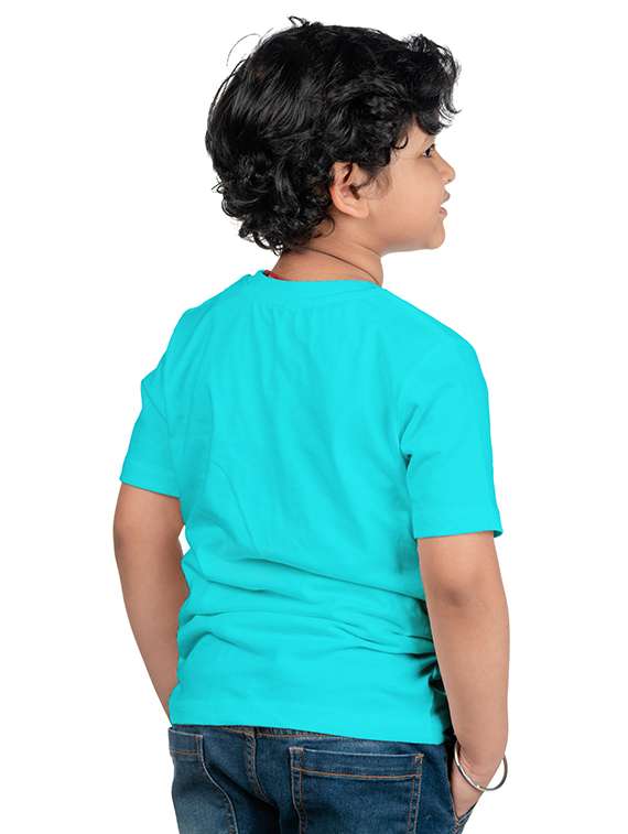 boys round neck chest printed t-shirt - 20536052 -  Standard Image - 1