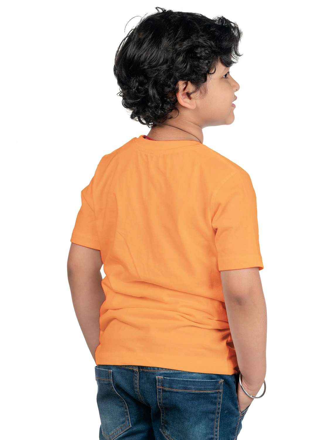 boys round neck front printed t-shirt - 20536110 -  Standard Image - 1