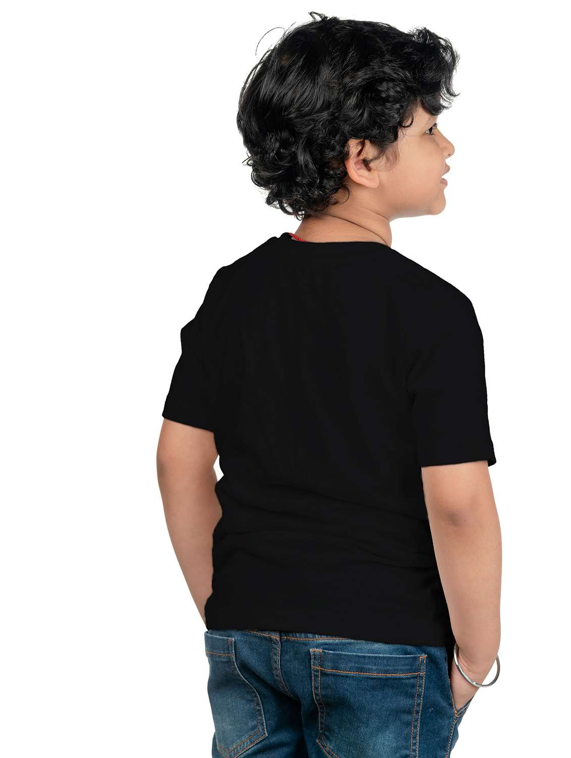 boys round neck front printed t-shirt - 20536113 -  Standard Image - 1