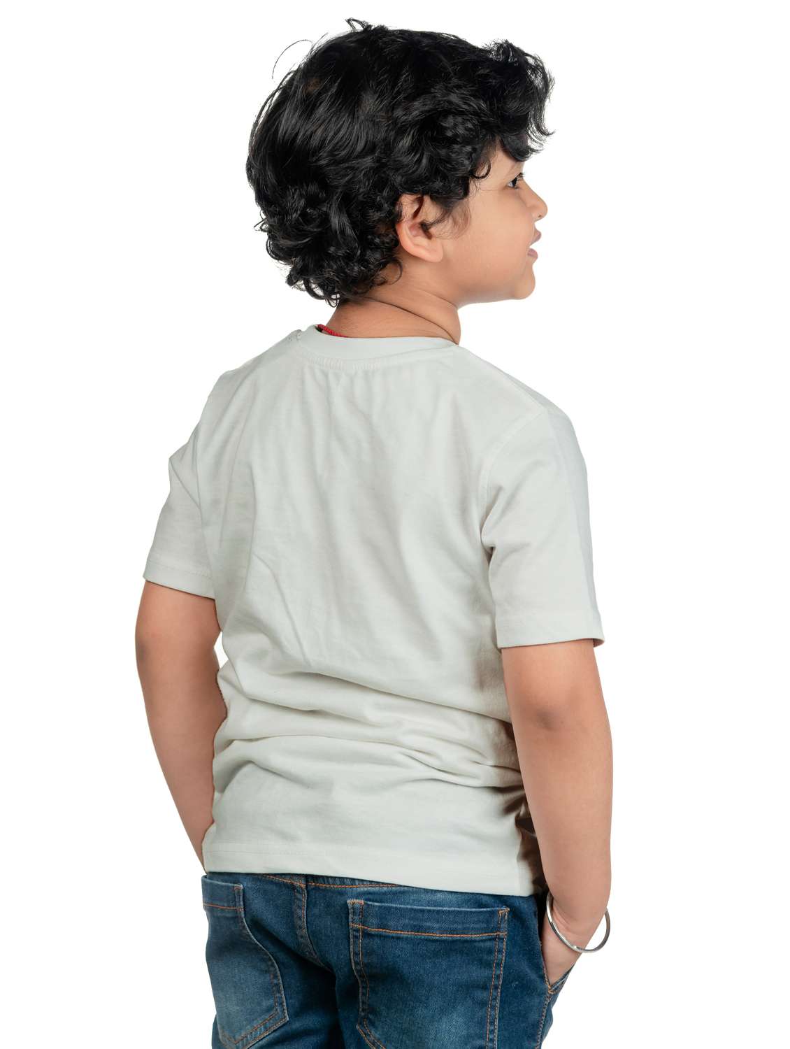 boys round neck front printed t-shirt - 20536123 - Standard Image - 1