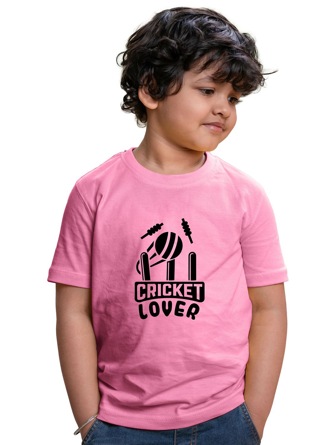 boys round neck front printed t-shirt
