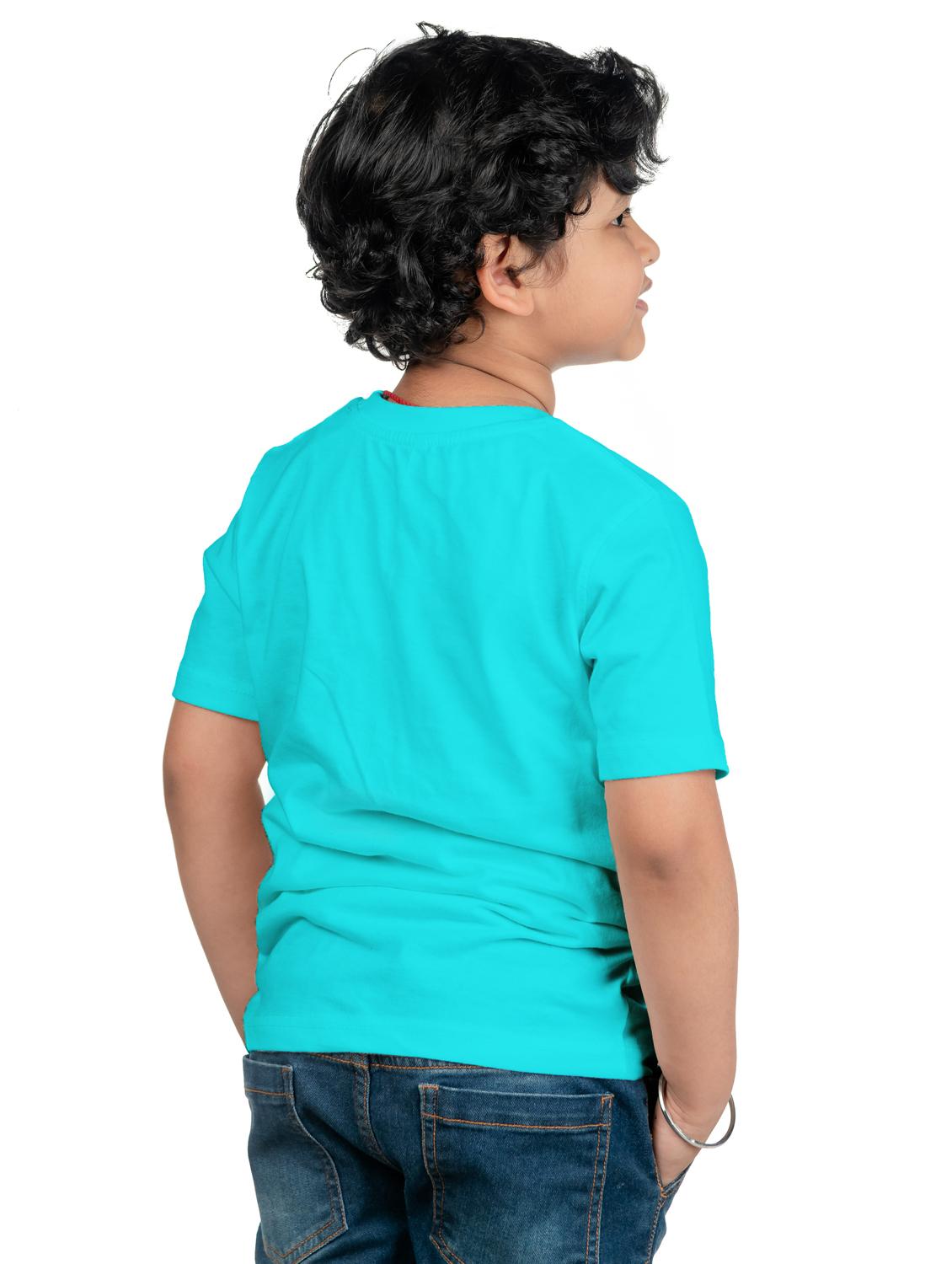 kids unisex turquoise typographic tee - 20536165 - Standard Image - 1
