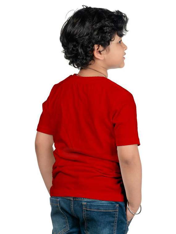 boys round neck chest printed t-shirt - 20536190 -  Standard Image - 1