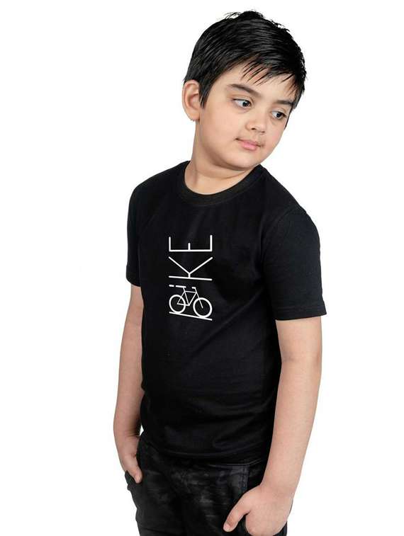 boys round neck chest printed t-shirt - 20536200 -  Standard Image - 1