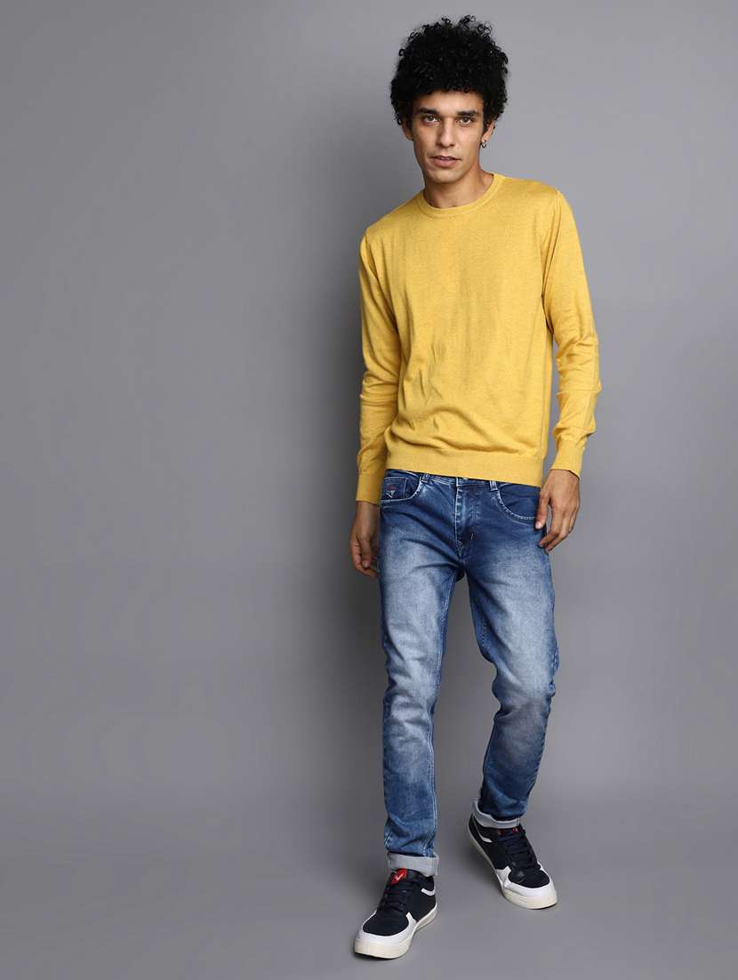 men solid crew neck pullover - 20536533 -  Standard Image - 4