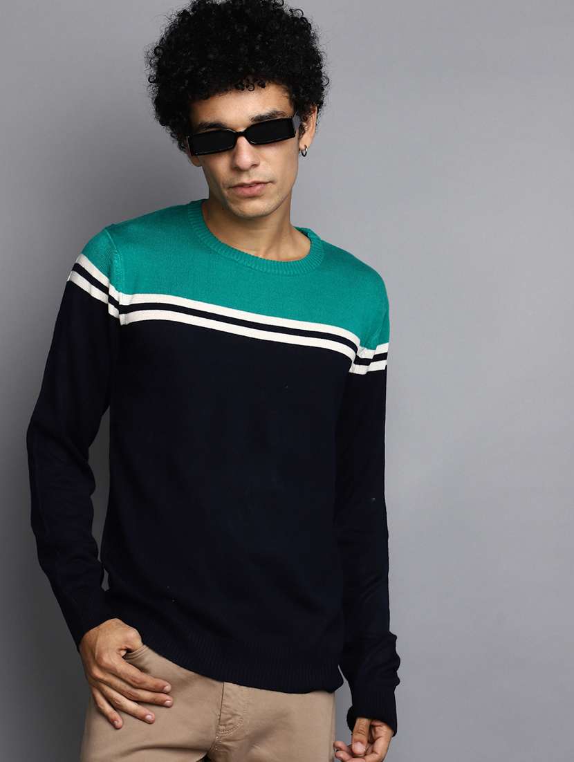 men color blocked pullover - 20536536 -  Standard Image - 1
