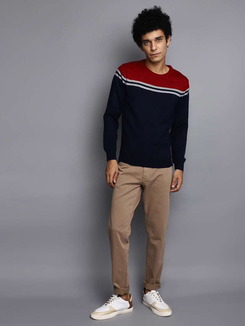 men color blocked pullover - 20536537 -  Standard Image - 4