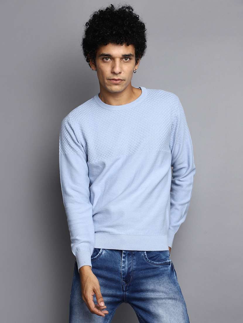 men self designed crew neck pullover - 20536540 -  Standard Image - 1