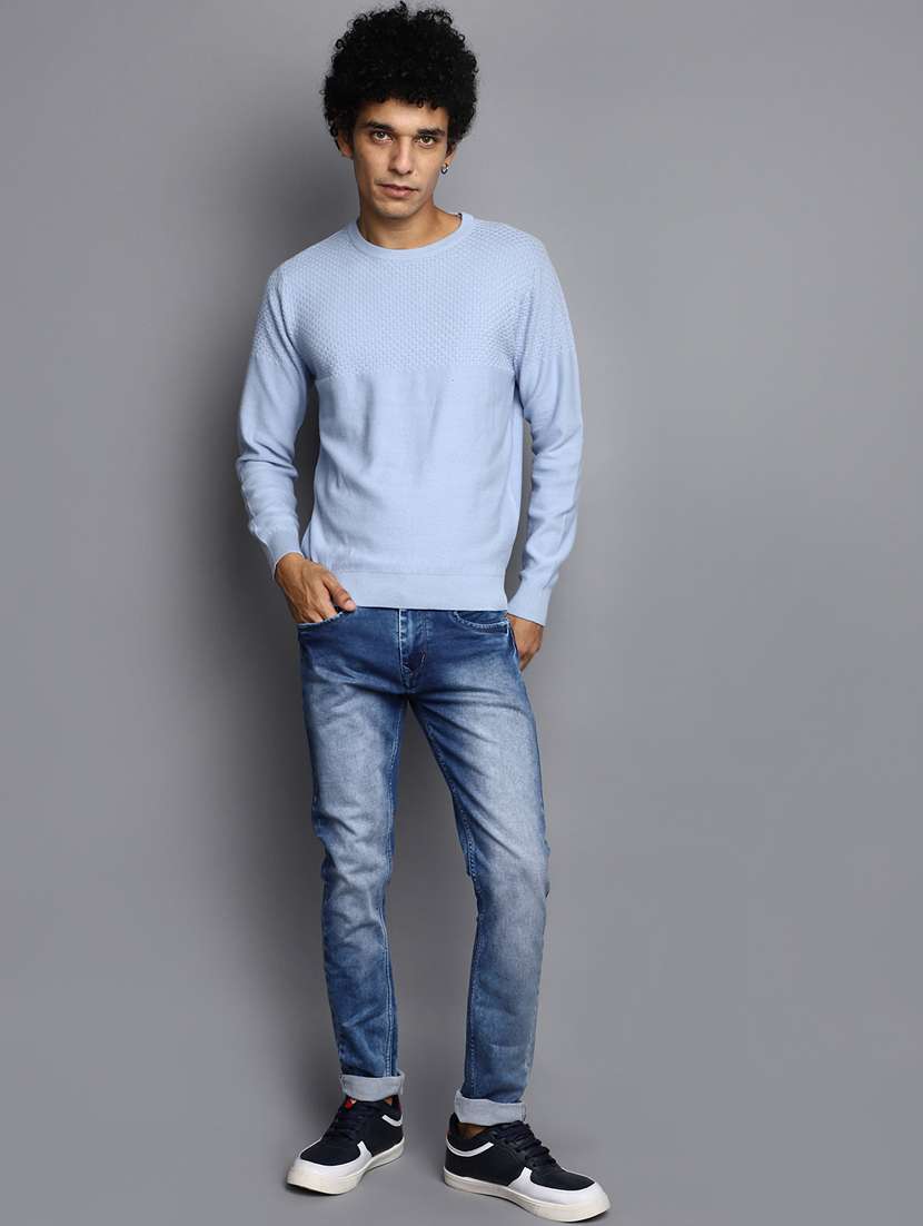 men self designed crew neck pullover - 20536540 -  Standard Image - 4