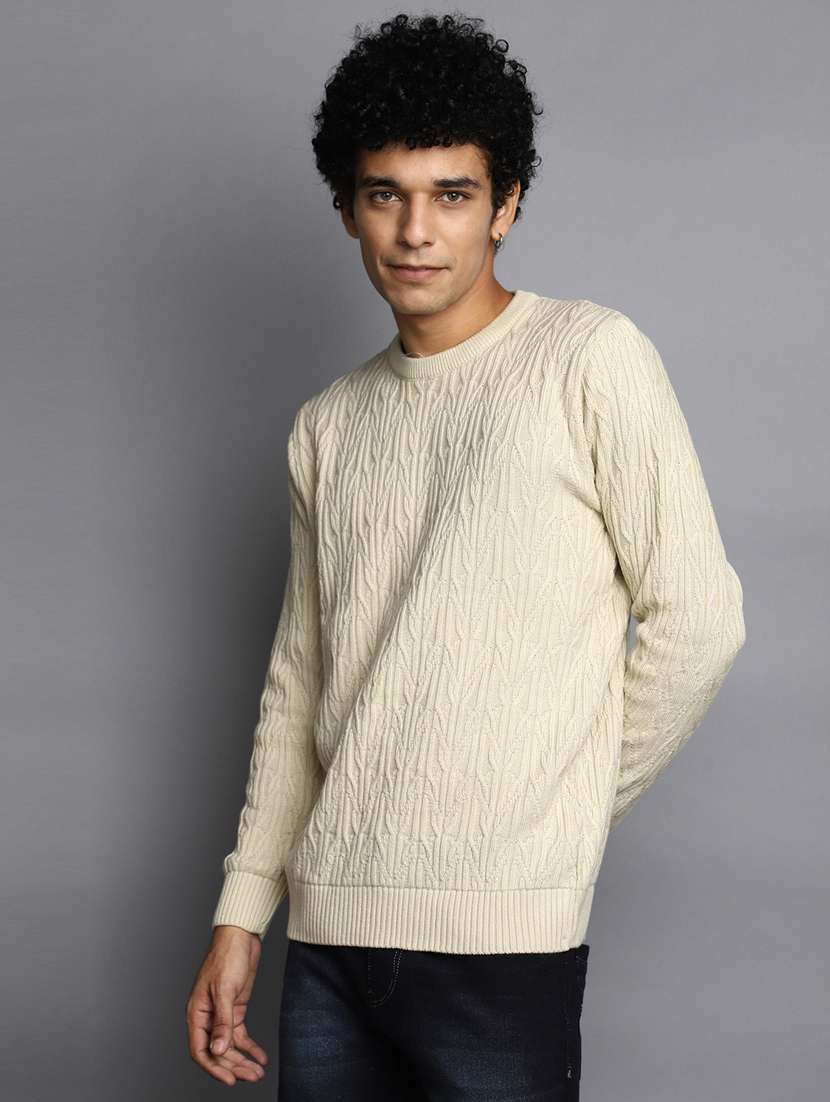 men self designed crew neck pullover - 20536550 -  Standard Image - 1