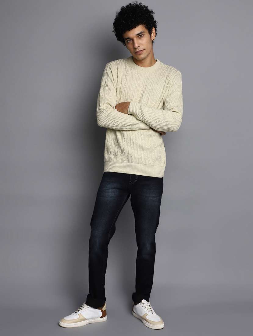 men self designed crew neck pullover - 20536550 -  Standard Image - 4