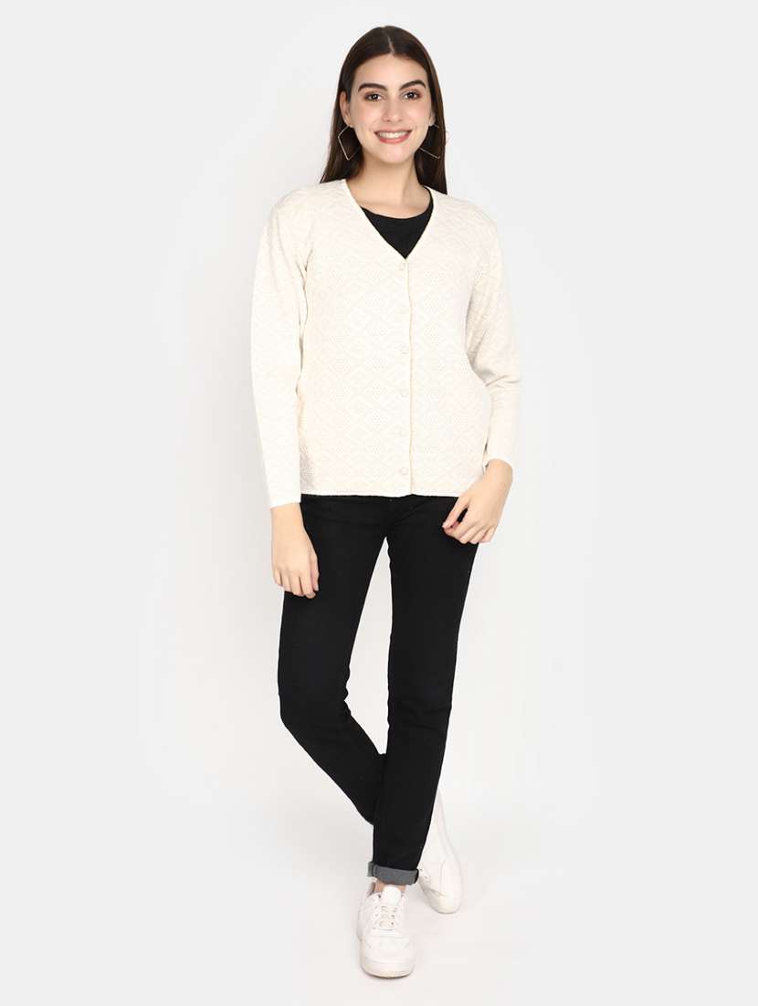 Women Long Sleeved Solid Cardigan - 20536649 -  Standard Image - 4