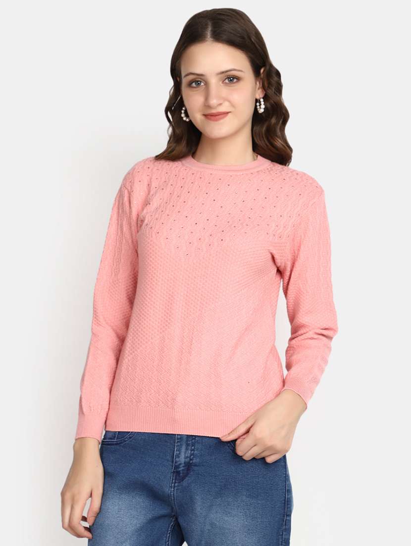 pink acrylic cardigan - 20536704 - Zoom Image - 0