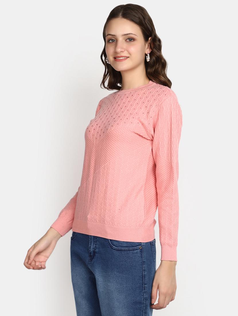pink acrylic cardigan - 20536704 -  Standard Image - 1